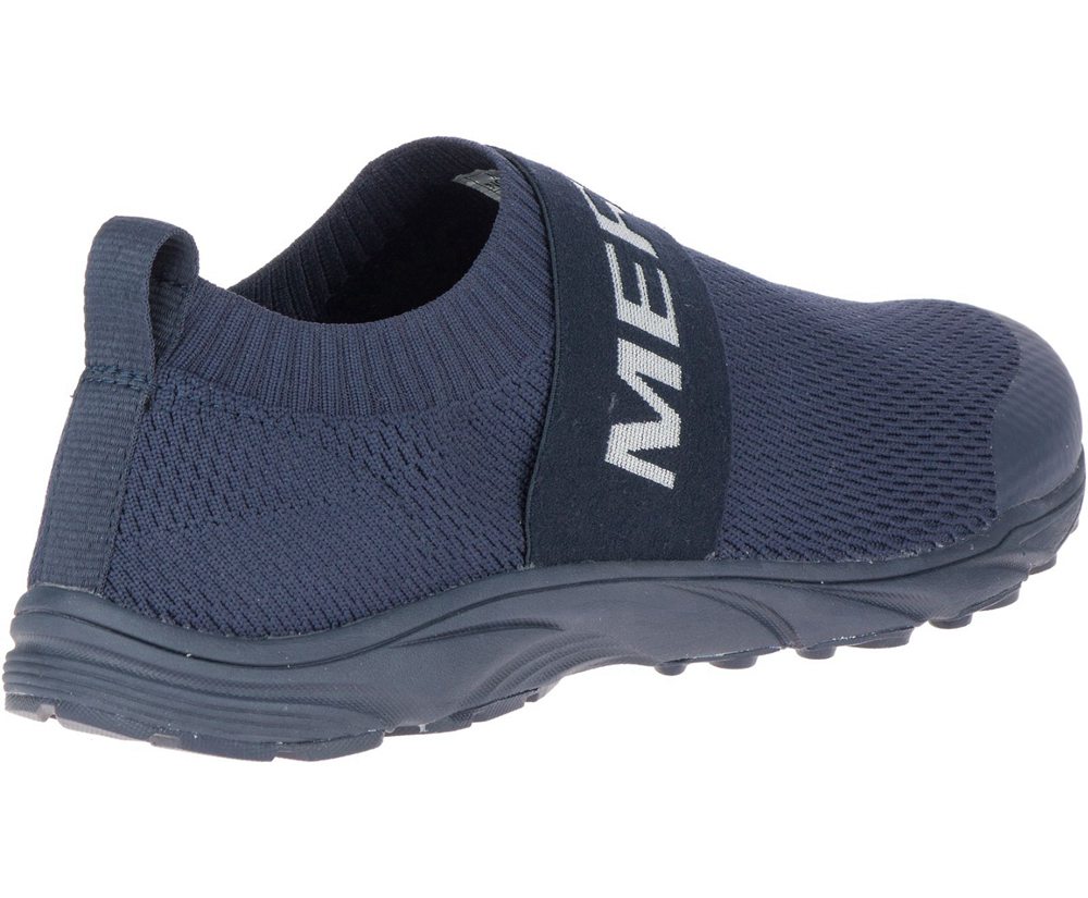 Zapatos De Seguridad Hombre - Merrell Tirana Laceless - Azul Marino - CYWO-85761